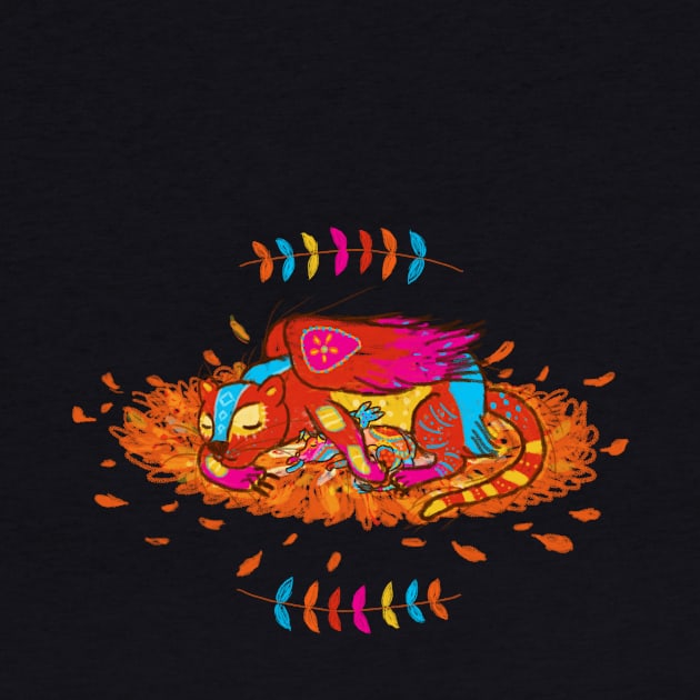 Sleeping Alebrije by Gattonyan